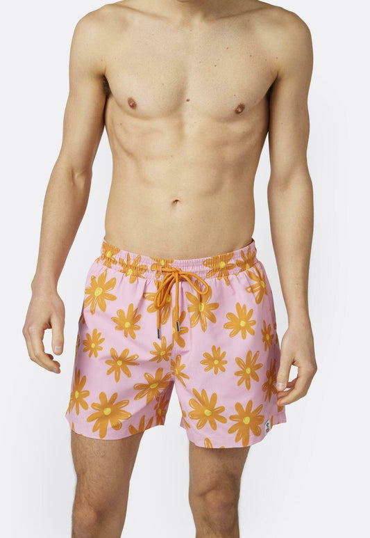  HUNKY IN BRIGHT FLOWER PRINT - Badeshorts - Pink