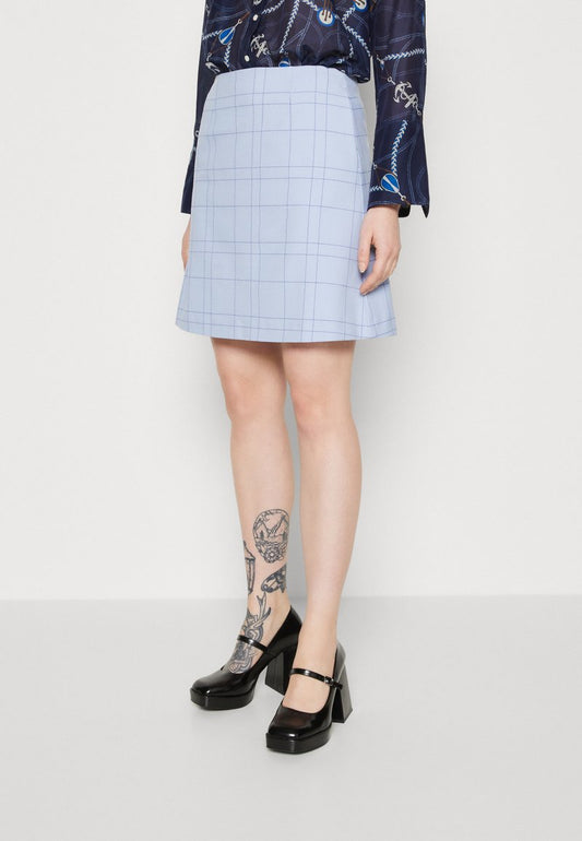 Selected Femme SLFTHEA SKIRT - A-Linien-Rock - Blue Heron
