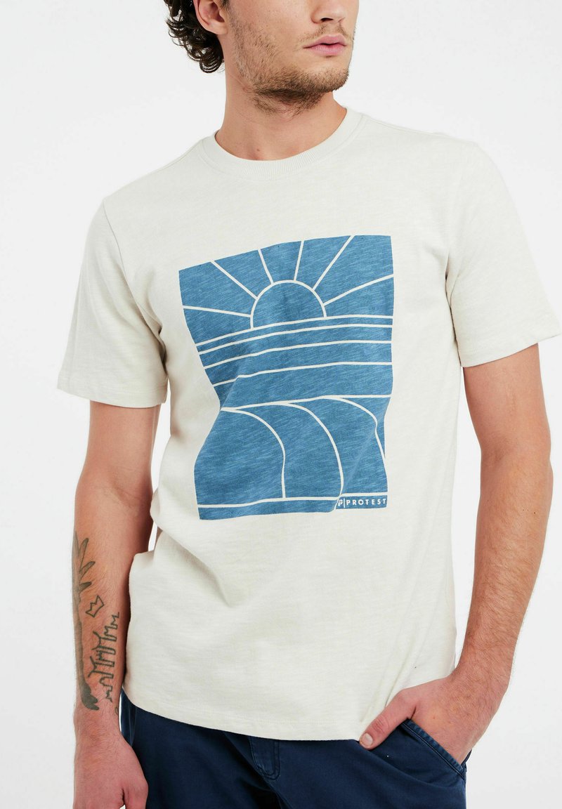 Protest PRTARUGAM - T-Shirt Print - Kitoffwhite