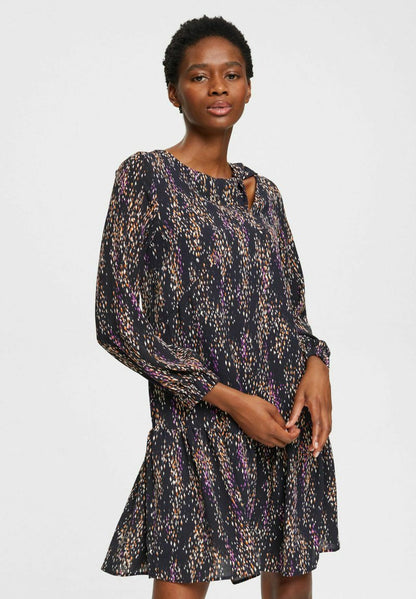 ESPRIT MIT MUSTER UND CUTOUT - Freizeitkleid - Black