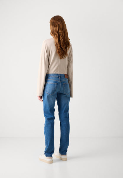 Calvin Klein Jeans MID RISE - Straight Leg Jeans - Indigo Channel