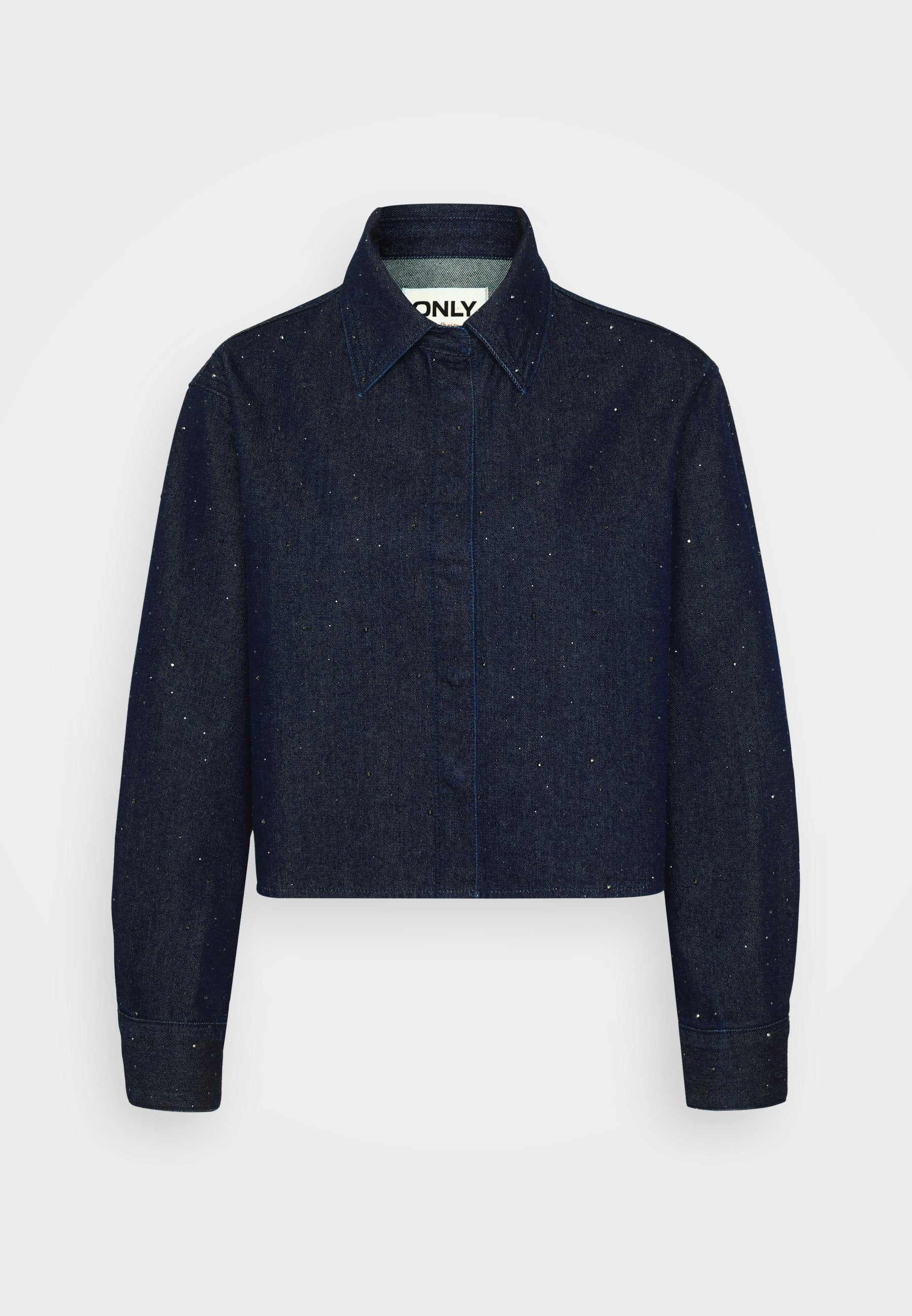 ONLY Petite ONLMAGGIEMAY SHIRT - Button-down Blouse - Dark Blue Denim