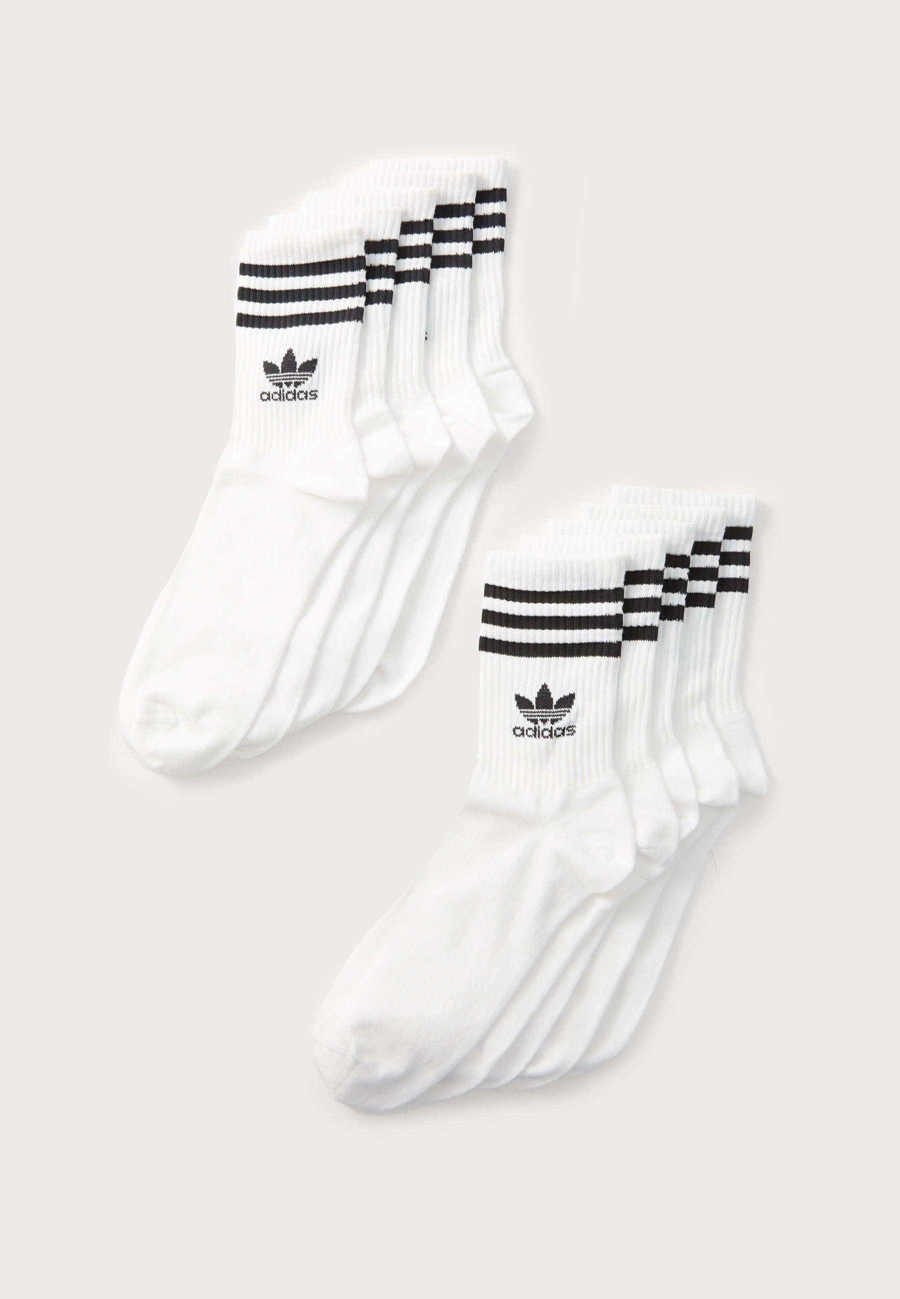 Adidas Originals STRIP UNISEX 10 PACK - Socks - White/black
