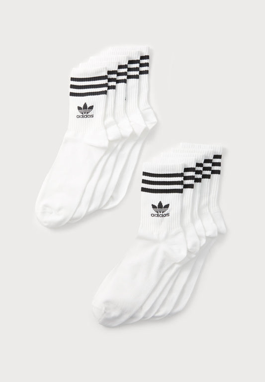Adidas Originals STRIP UNISEX 10 PACK - Socks - White