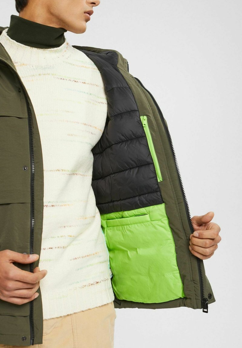 Edc By Esprit OUTDOOR - Wintermantel - Dark Khaki
