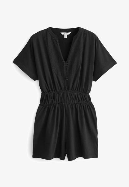 Next EMBROIDERY DETAIL PLAYSUIT STANDARD - Jumpsuit - Black