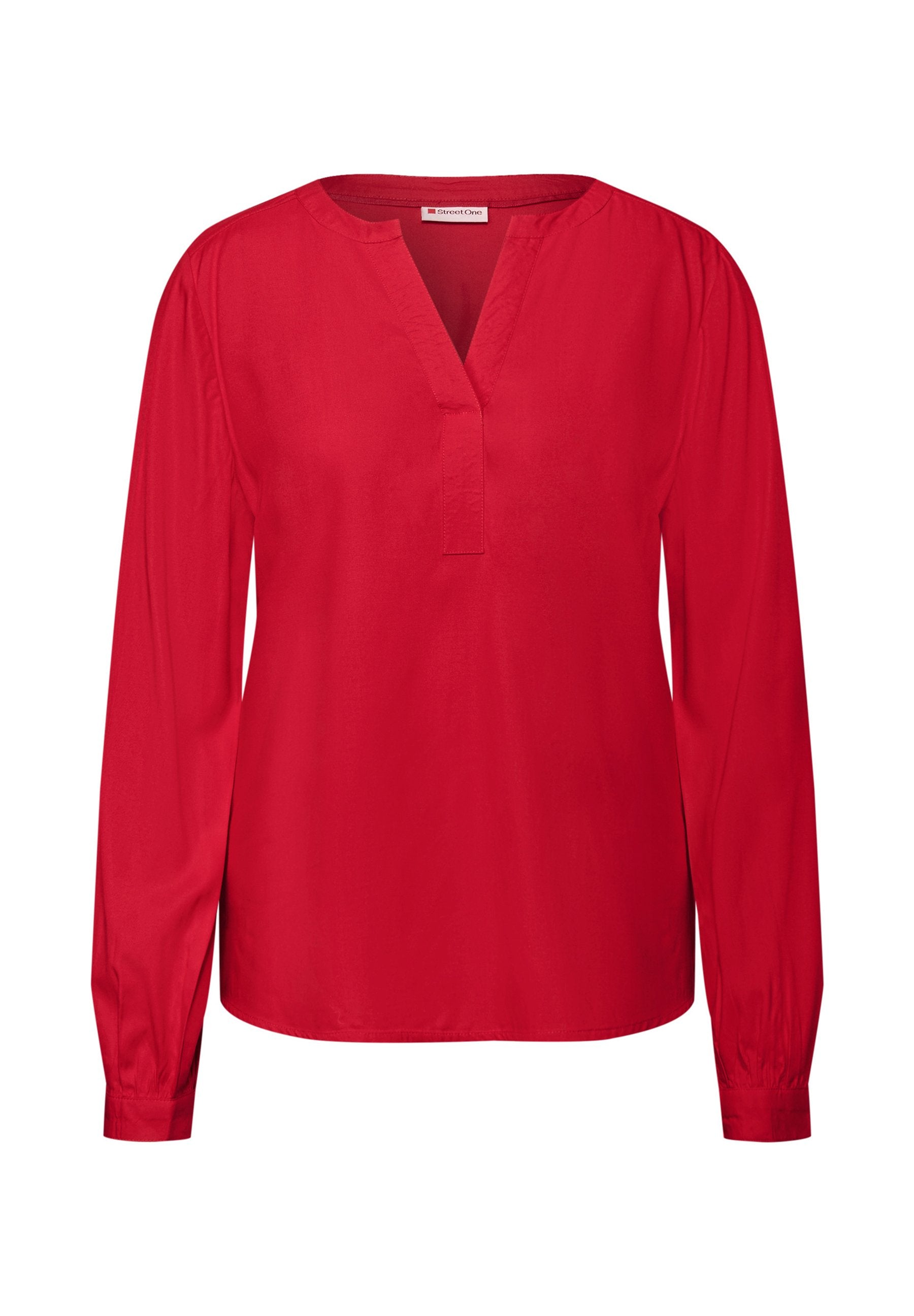 STREET ONE SPLIT NECK - Blouse - Grün