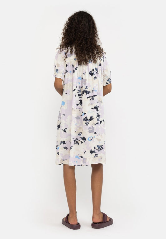 Soft Rebels Blusenkleid - Cloudy Snow White Print