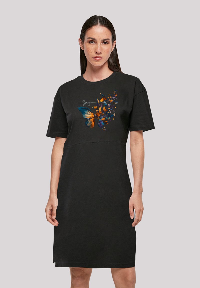 F4NT4STIC SCHMETTERLING FRÜHLINGS - Jerseykleid - Schwarz