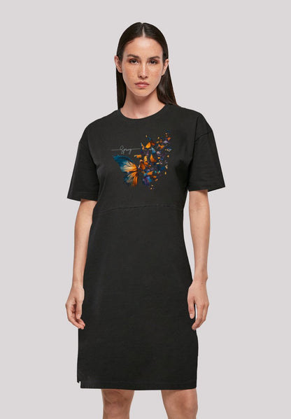 F4NT4STIC SCHMETTERLING FRÜHLINGS - Jerseykleid - Schwarz
