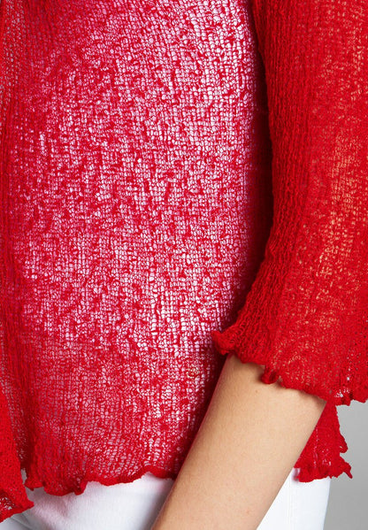  Strickjacke - Rot
