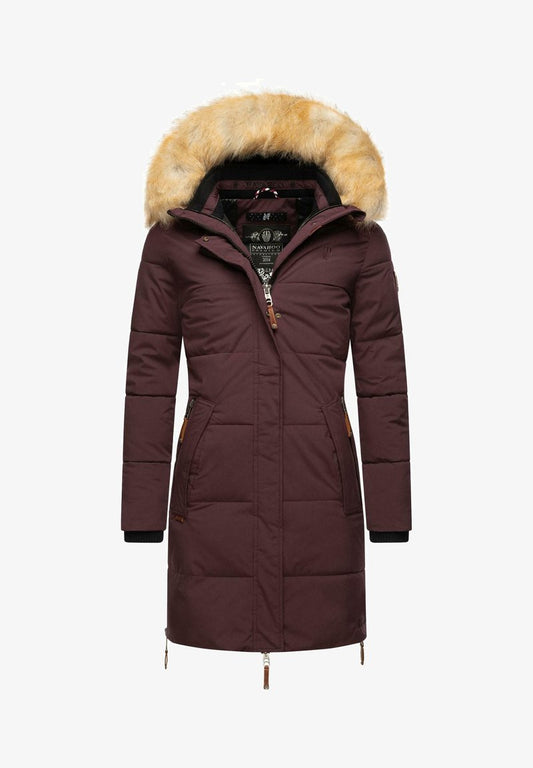 Navahoo HALINA - Wintermantel - Dark Red Melange