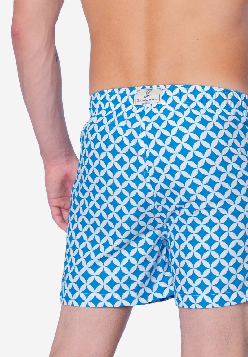  AMALFI - Badeshorts - Blu E Bianco
