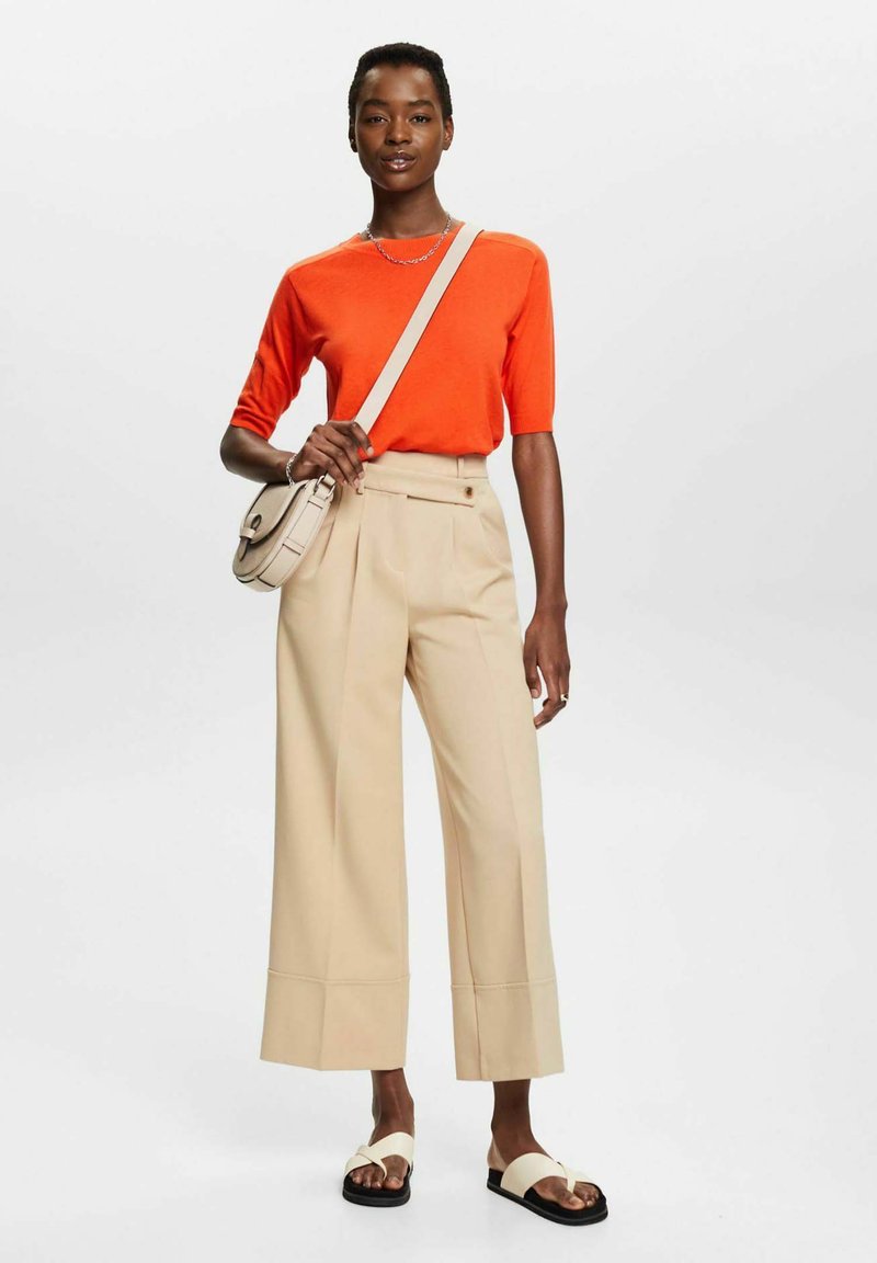 ESPRIT SUS LI BLEND TE - T-Shirt Basic - Orange Red New