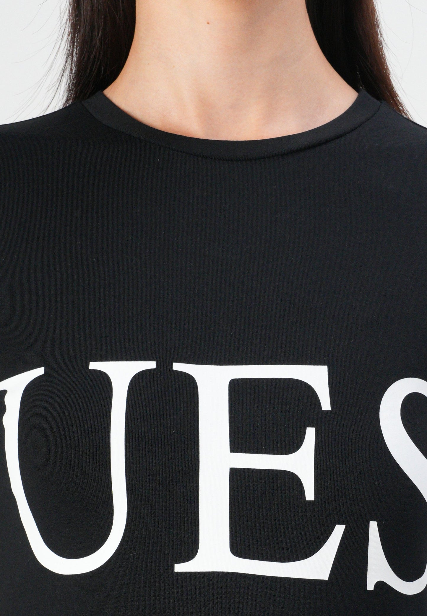 Guess LOGO - Long Sleeved Top - Jet Black