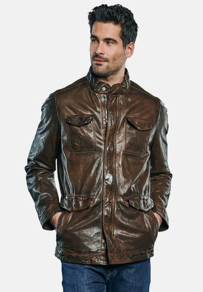  Lederjacke - Braun