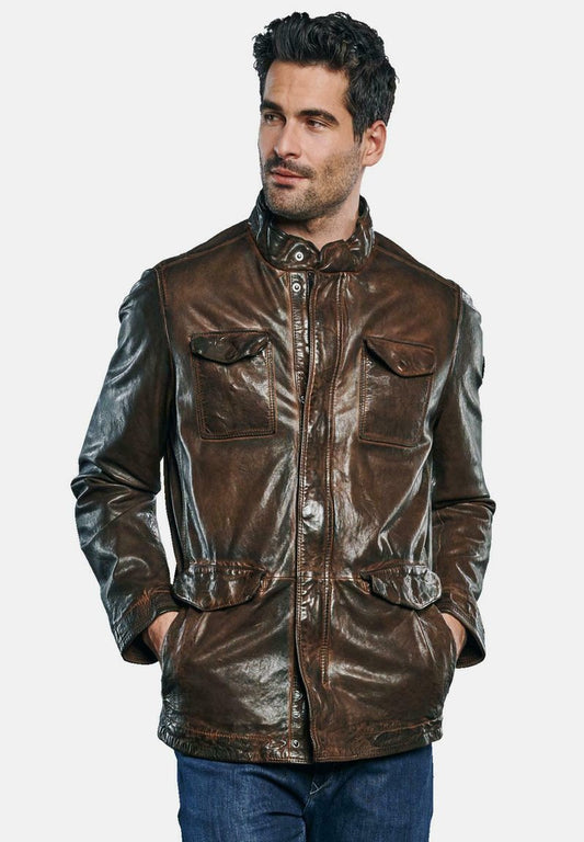  Lederjacke - Braun