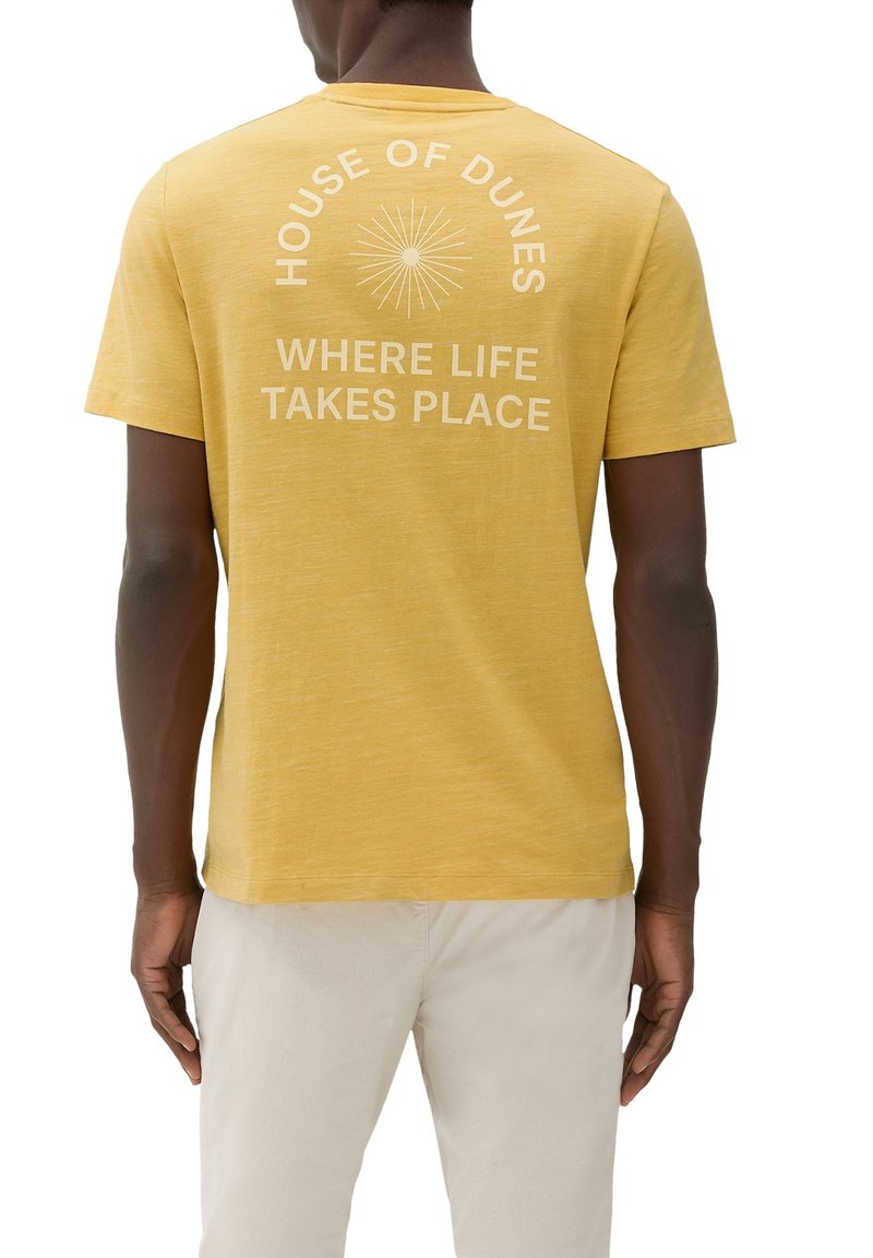 S.Oliver MIT BACKPRINT - T-Shirt Print - Zitrone