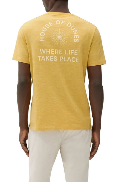 S.Oliver MIT BACKPRINT - T-Shirt Print - Zitrone