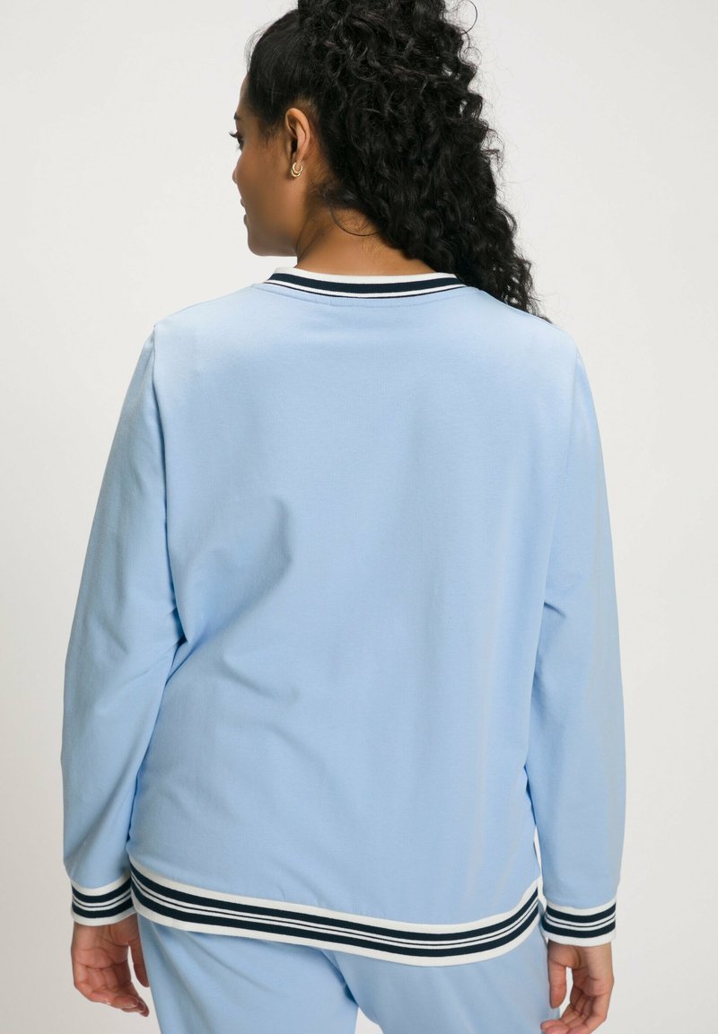 Ulla Popken Sweatjacke - Eisblau