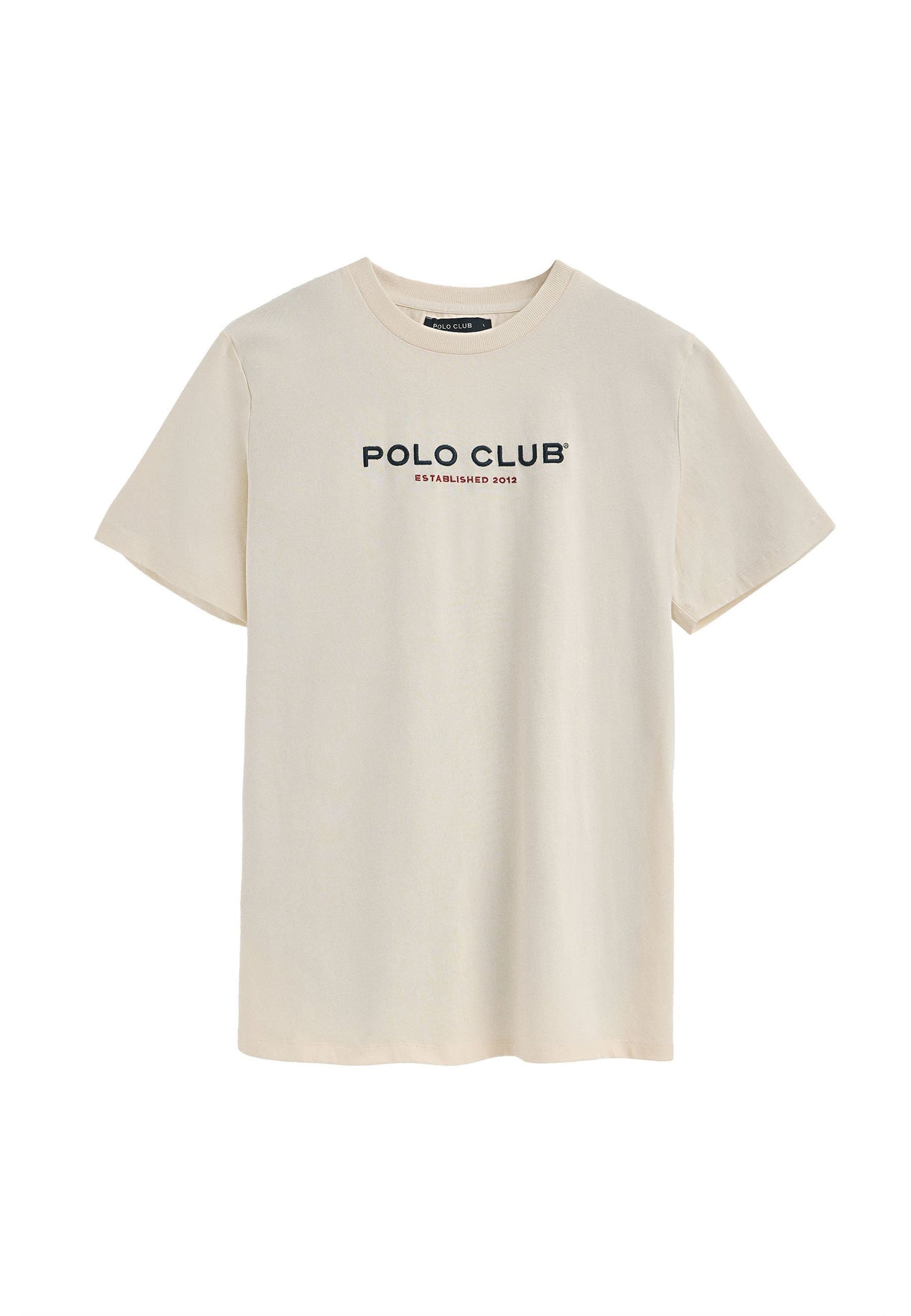 POLO CLUB SHORT SLEEVE U NECK HW25 MIN TITLE - Print T-shirt - Ecru