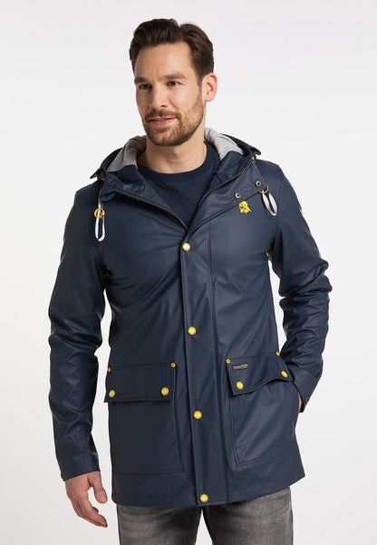 Schmuddelwedda INCUS - Parka - Marine Hellgrau Melange