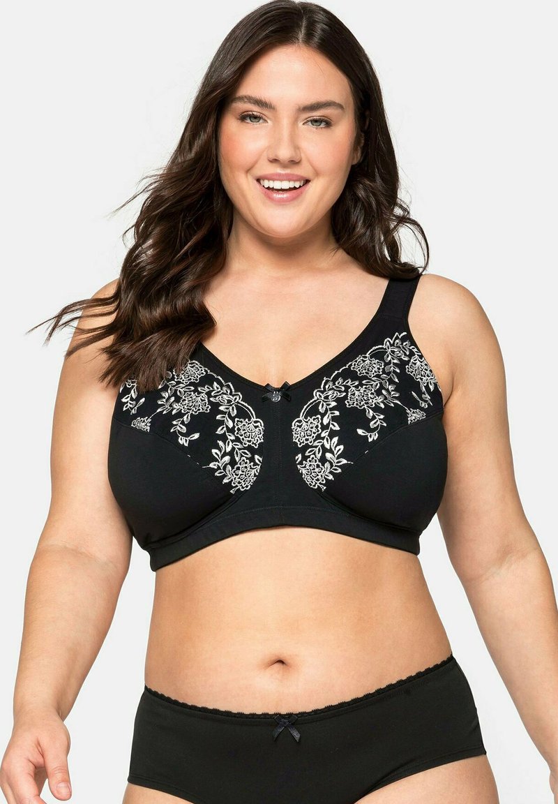 Sheego 2 PACK - Bustier - Schwarz