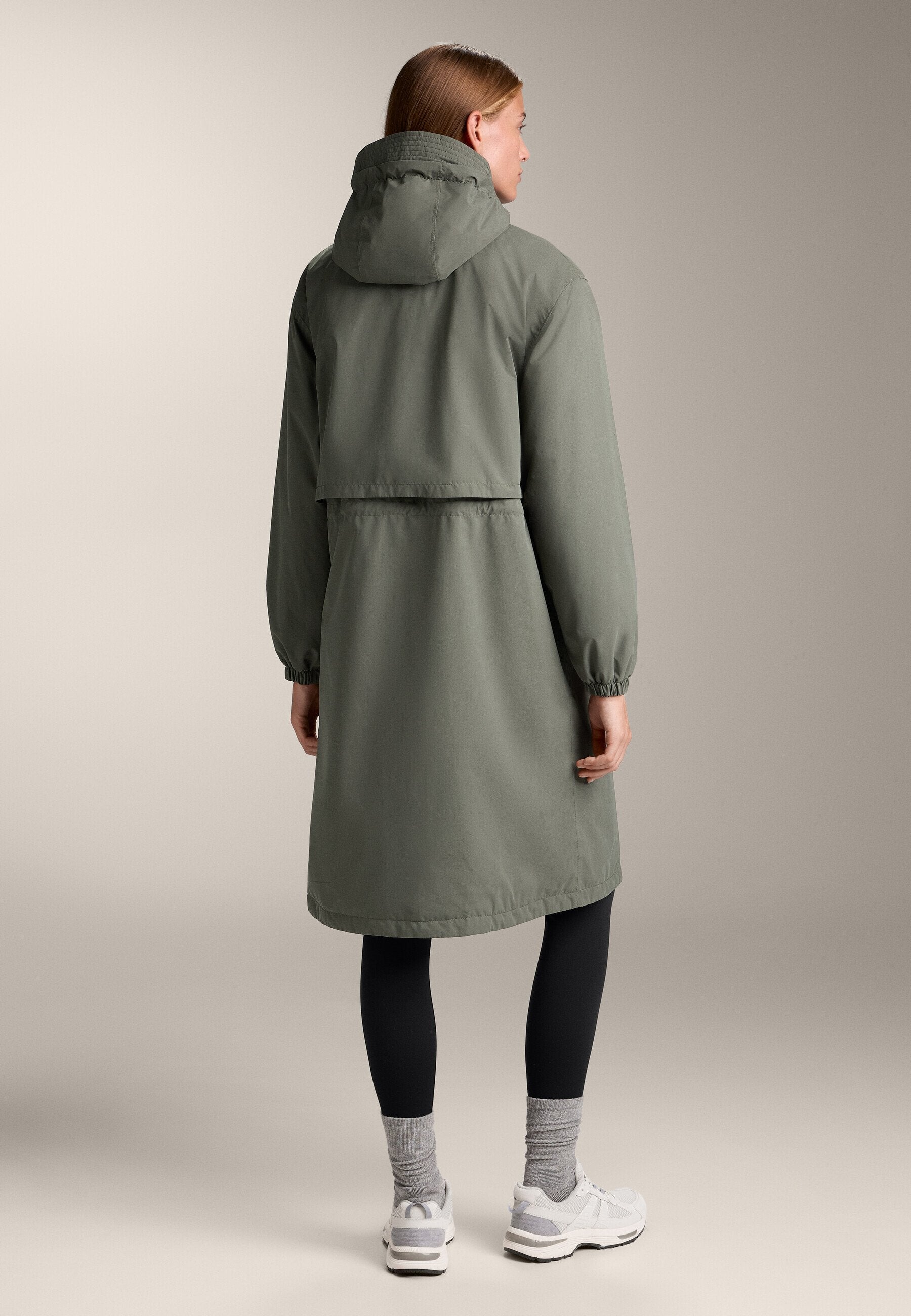 Oysho FELLEX® AEROGEL 10K WATERPROOF LONG PADDED - Waterproof Jacket - Dark Green