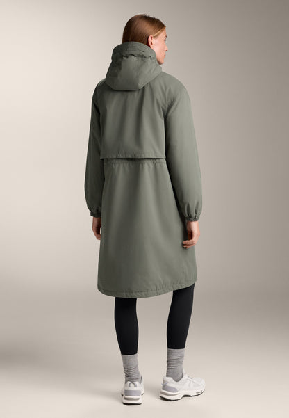 Oysho FELLEX® AEROGEL 10K WATERPROOF LONG PADDED - Waterproof Jacket - Dark Green