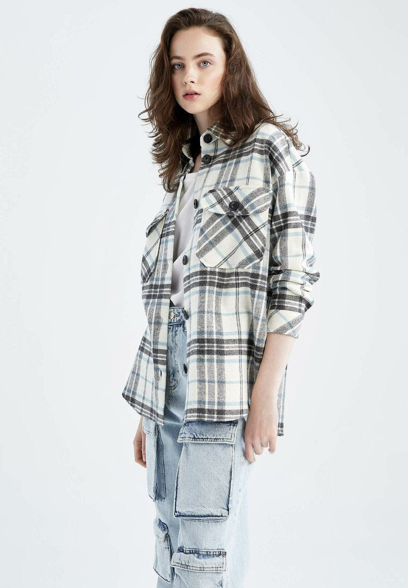 DeFacto Leichte Jacke - Blue