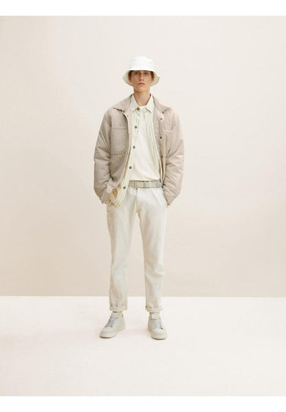 TOM TAILOR Denim MIT RÜCKENPRINT - T-Shirt Print - Soft Light Beige
