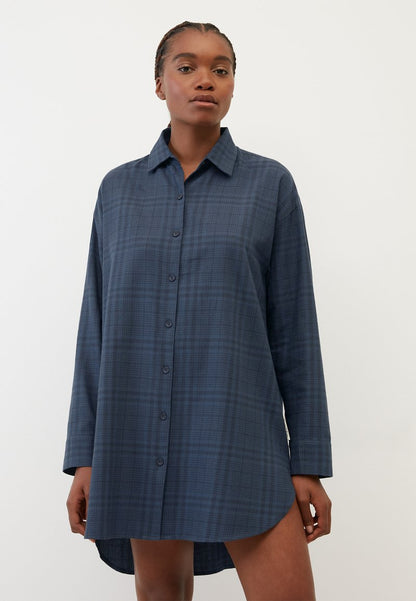 Marc O'Polo SLEEPSHIRT - Nachtwäsche Shirt - Nachtblau