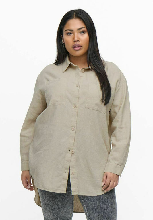 ONLY CARMAKOMA CURVY - Hemdbluse - Moonbeam