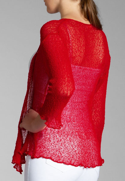  Strickjacke - Rot