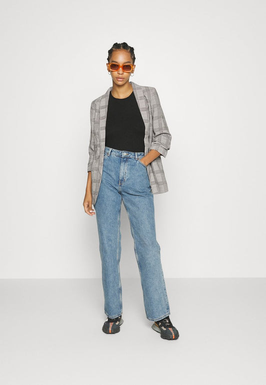 Pieces PCBOSS PRINTED NOOS - Kurzmantel - Black