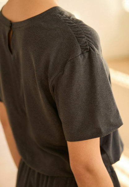 Next ACTIVE SHORT SLEEVE PETITE - Jumpsuit - Charcoal Grey