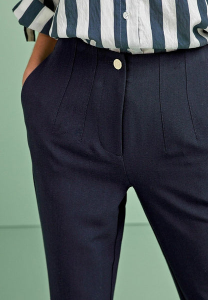 Next SUPER HIGH WAIST SLIM - Chino - Navy Blue