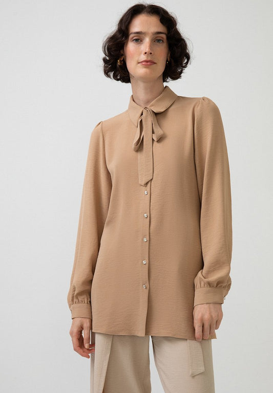  FOULARD COLLAR - Hemdbluse - Beige