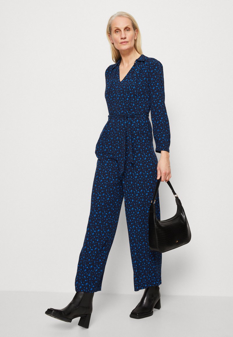 Marks & Spencer TIE NECK - Jumpsuit - Navy Mix