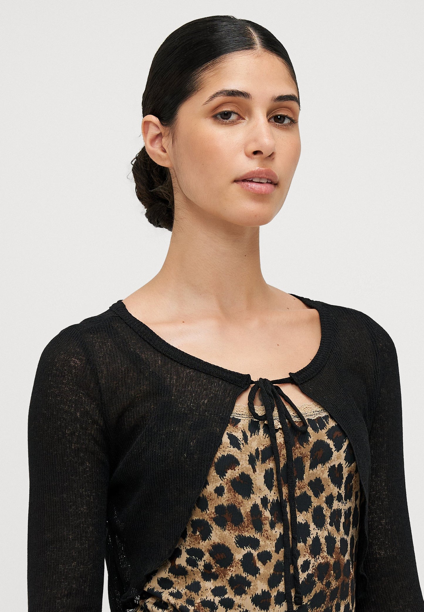 ONLY Petite ONLLEMONE DOUBLE - Long Sleeved Top - Black