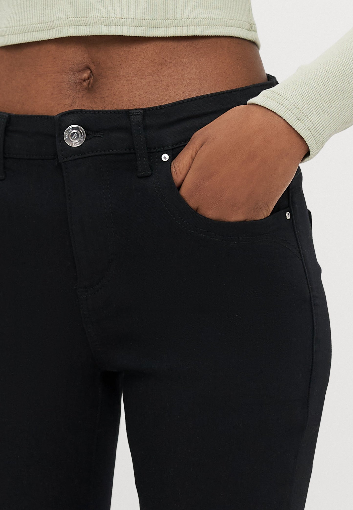 ONLY Petite ONLKENDELL ZIP - Jeans Skinny Fit - Washed Black