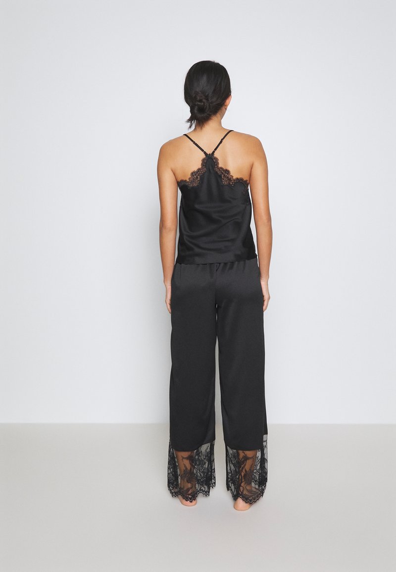  WIDE LEG CUT OUT SOPHIA - Nachtwäsche Hose - Black