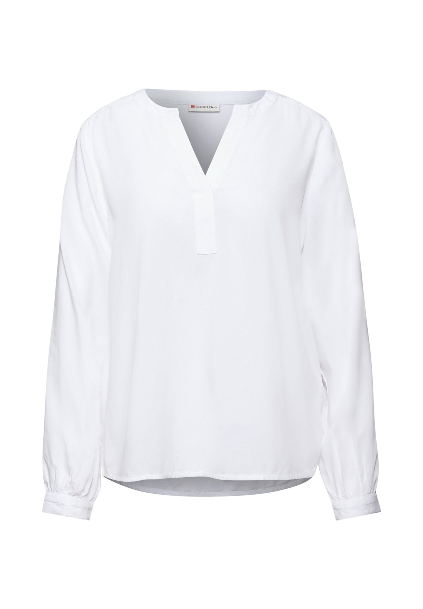 STREET ONE SPLIT NECK - Blouse - Grün