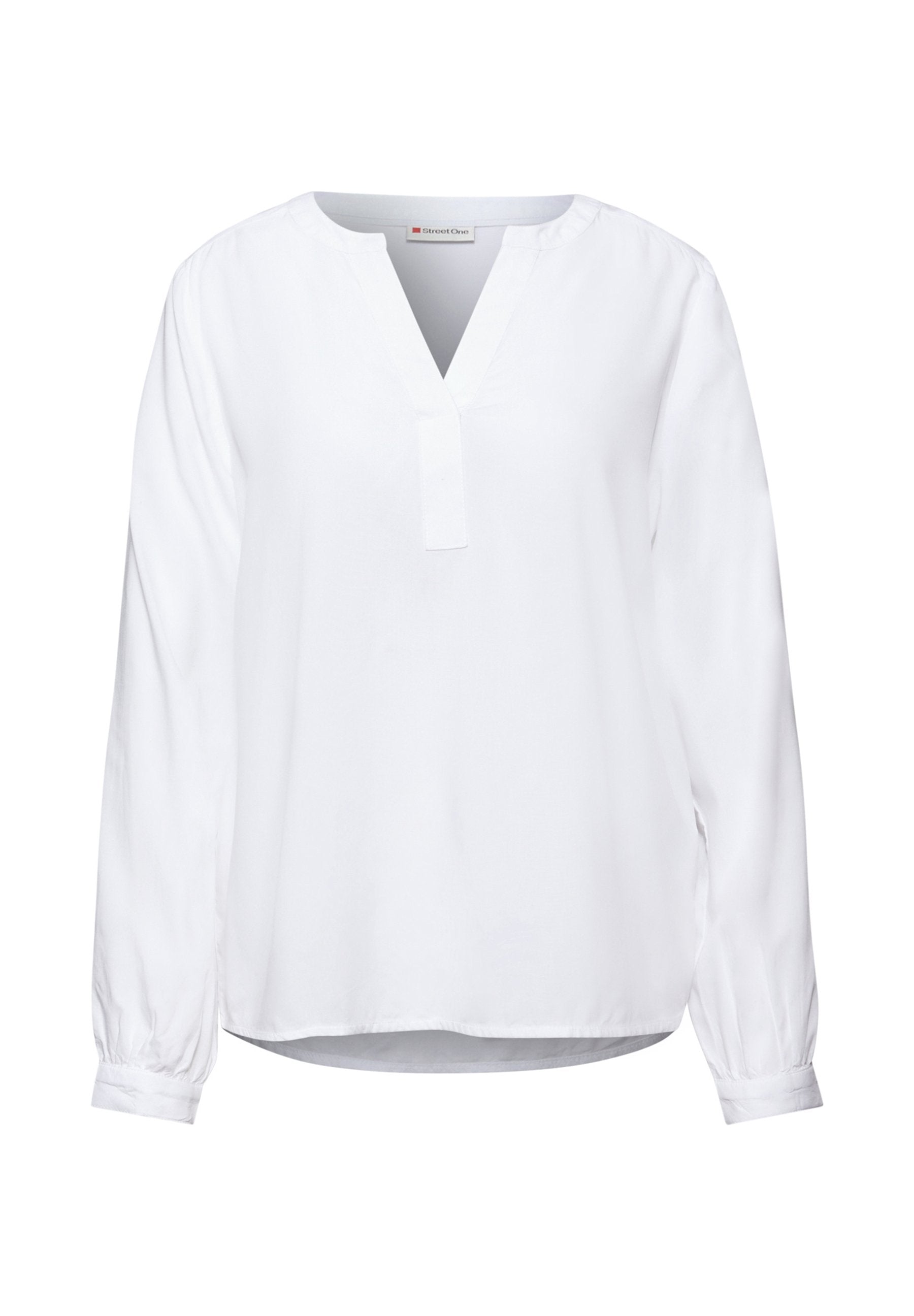 STREET ONE SPLIT NECK - Blouse - Grün