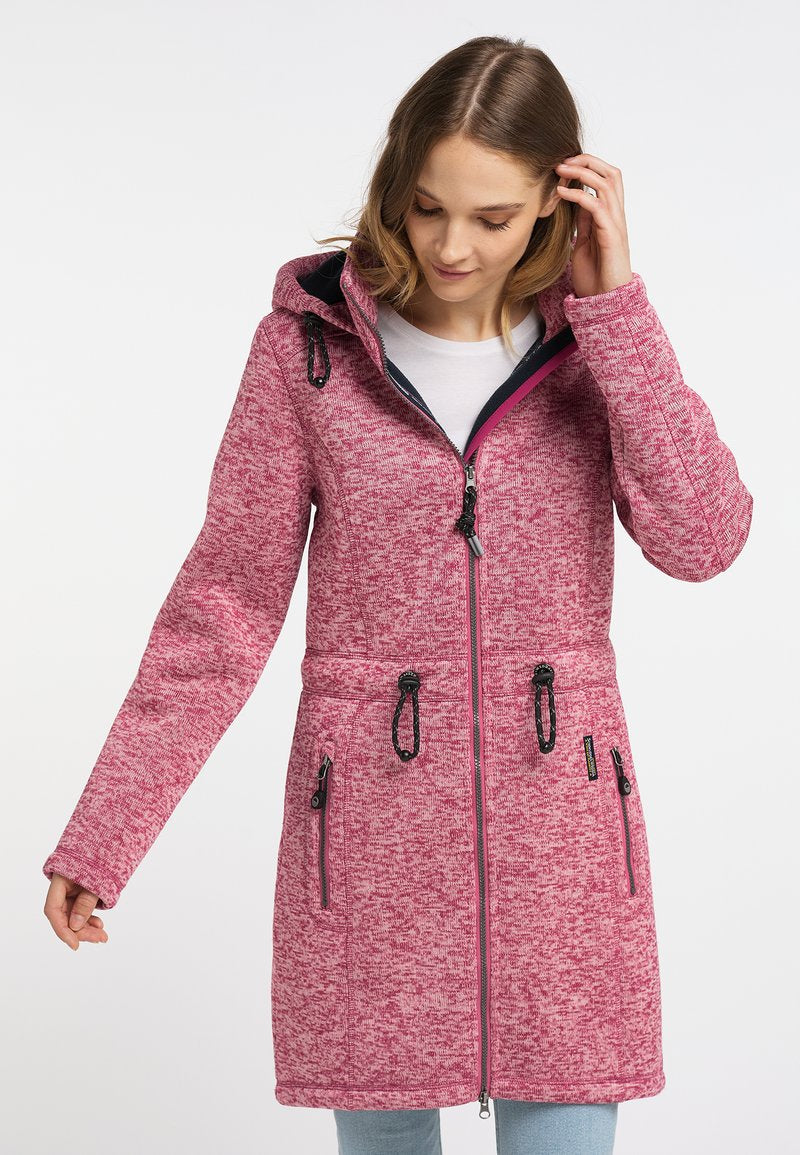 Schmuddelwedda FRAULLY - Kurzmantel - Himbeerpink Melange