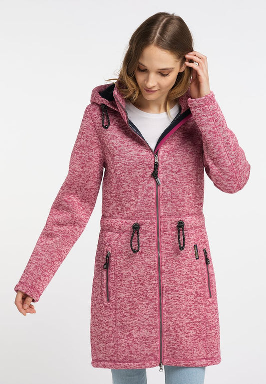 Schmuddelwedda FRAULLY - Kurzmantel - Himbeerpink Melange