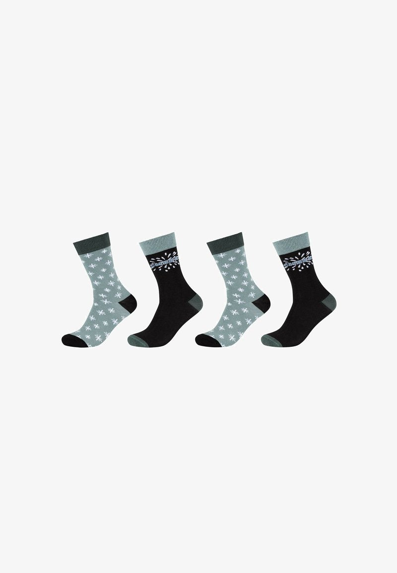 S.Oliver 4ER PACK X-MAS - Socken - Black