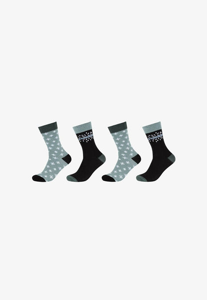 S.Oliver 4ER PACK X-MAS - Socken - Black