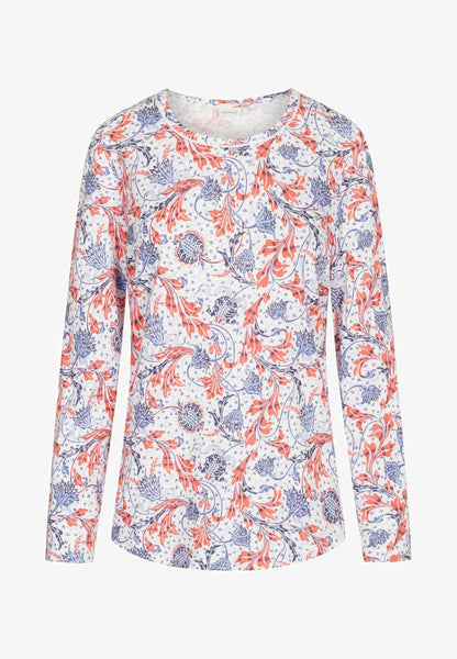  Nachtwäsche Shirt - Blue Ornamental