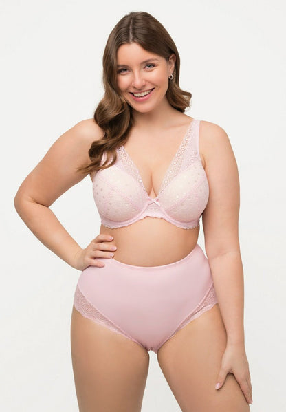 Ulla Popken MAXI KANT MICROGAREN - Slip - Baby Rosa